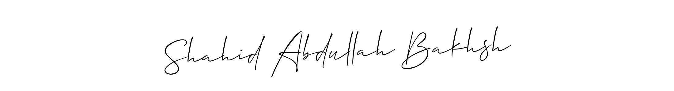 Make a beautiful signature design for name Shahid Abdullah Bakhsh. Use this online signature maker to create a handwritten signature for free. Shahid Abdullah Bakhsh signature style 2 images and pictures png