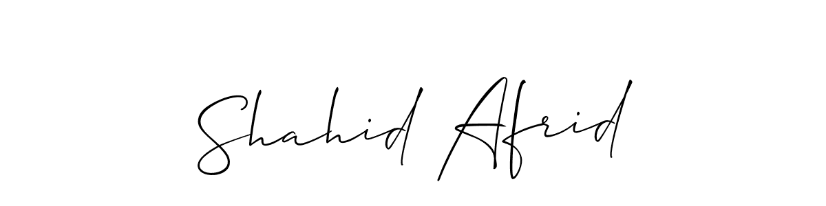Create a beautiful signature design for name Shahid Afrid. With this signature (Allison_Script) fonts, you can make a handwritten signature for free. Shahid Afrid signature style 2 images and pictures png