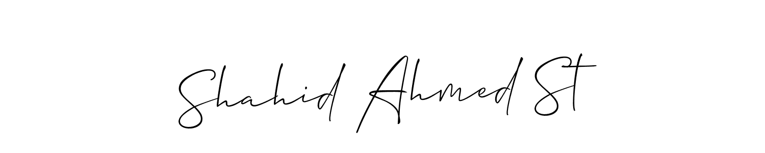 Best and Professional Signature Style for Shahid Ahmed St. Allison_Script Best Signature Style Collection. Shahid Ahmed St signature style 2 images and pictures png