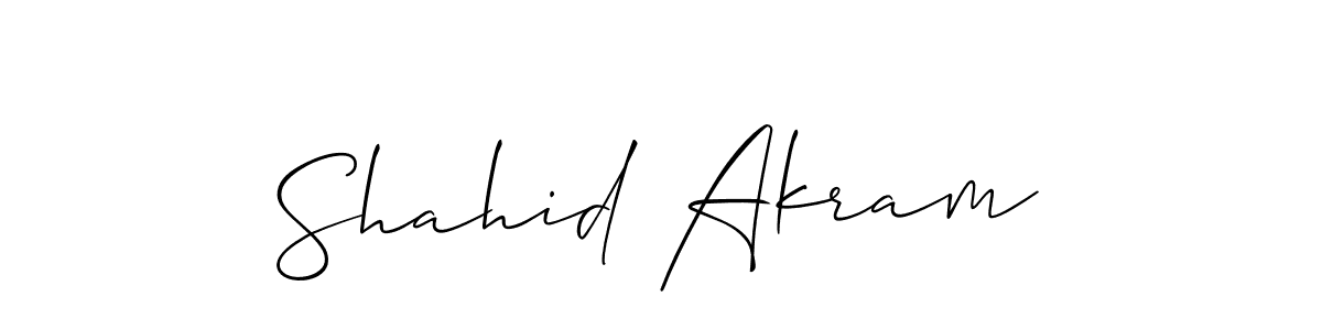 Also we have Shahid Akram name is the best signature style. Create professional handwritten signature collection using Allison_Script autograph style. Shahid Akram signature style 2 images and pictures png