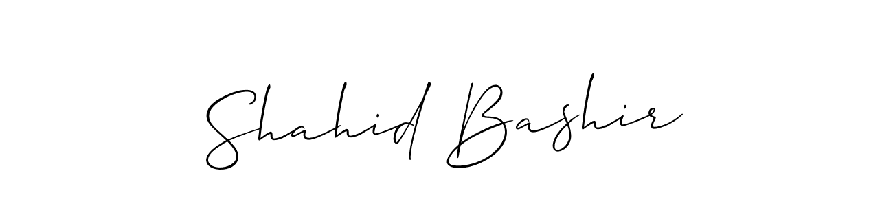 Design your own signature with our free online signature maker. With this signature software, you can create a handwritten (Allison_Script) signature for name Shahid Bashir. Shahid Bashir signature style 2 images and pictures png
