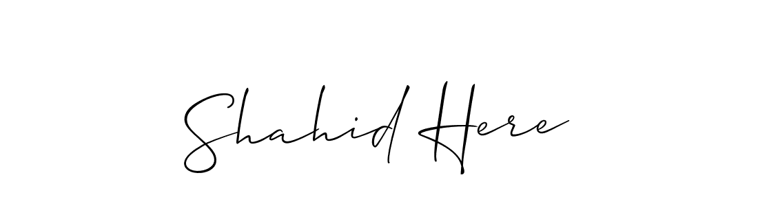 Best and Professional Signature Style for Shahid Here. Allison_Script Best Signature Style Collection. Shahid Here signature style 2 images and pictures png