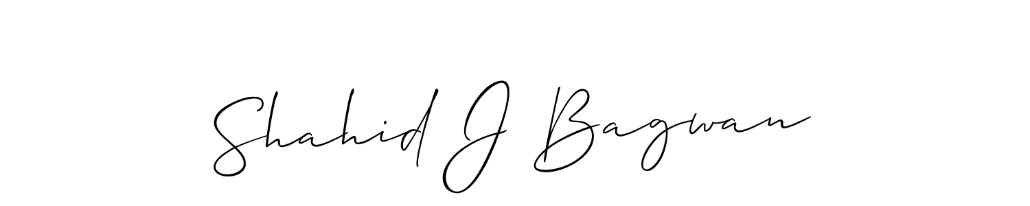 It looks lik you need a new signature style for name Shahid J Bagwan. Design unique handwritten (Allison_Script) signature with our free signature maker in just a few clicks. Shahid J Bagwan signature style 2 images and pictures png