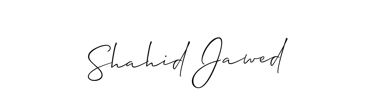Create a beautiful signature design for name Shahid Jawed. With this signature (Allison_Script) fonts, you can make a handwritten signature for free. Shahid Jawed signature style 2 images and pictures png