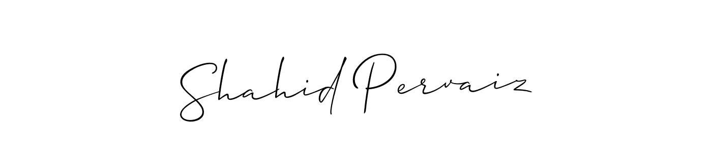 Make a short Shahid Pervaiz signature style. Manage your documents anywhere anytime using Allison_Script. Create and add eSignatures, submit forms, share and send files easily. Shahid Pervaiz signature style 2 images and pictures png