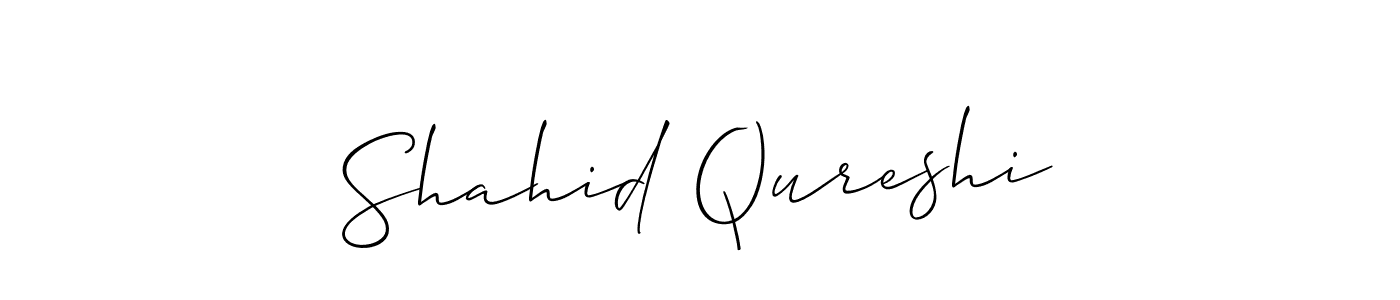 Create a beautiful signature design for name Shahid Qureshi. With this signature (Allison_Script) fonts, you can make a handwritten signature for free. Shahid Qureshi signature style 2 images and pictures png