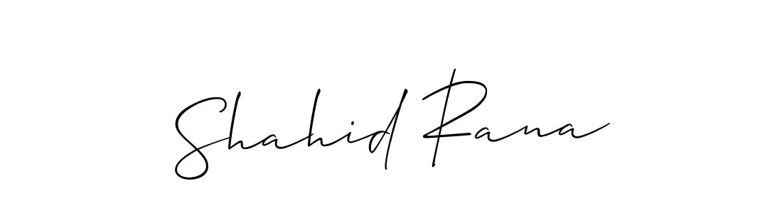 Create a beautiful signature design for name Shahid Rana. With this signature (Allison_Script) fonts, you can make a handwritten signature for free. Shahid Rana signature style 2 images and pictures png