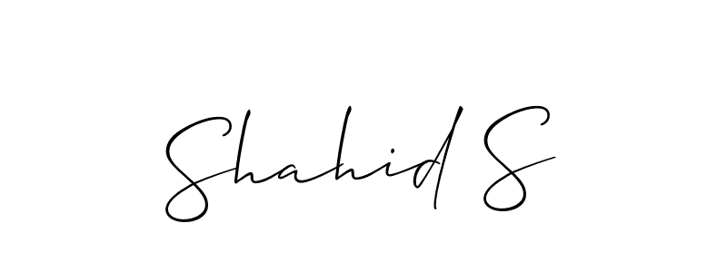 Make a beautiful signature design for name Shahid S. Use this online signature maker to create a handwritten signature for free. Shahid S signature style 2 images and pictures png