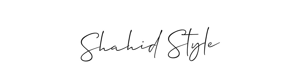 How to Draw Shahid Style signature style? Allison_Script is a latest design signature styles for name Shahid Style. Shahid Style signature style 2 images and pictures png