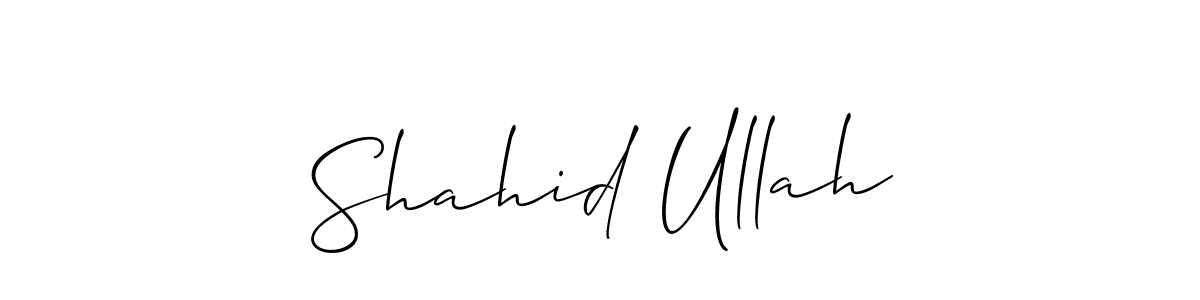 if you are searching for the best signature style for your name Shahid Ullah. so please give up your signature search. here we have designed multiple signature styles  using Allison_Script. Shahid Ullah signature style 2 images and pictures png