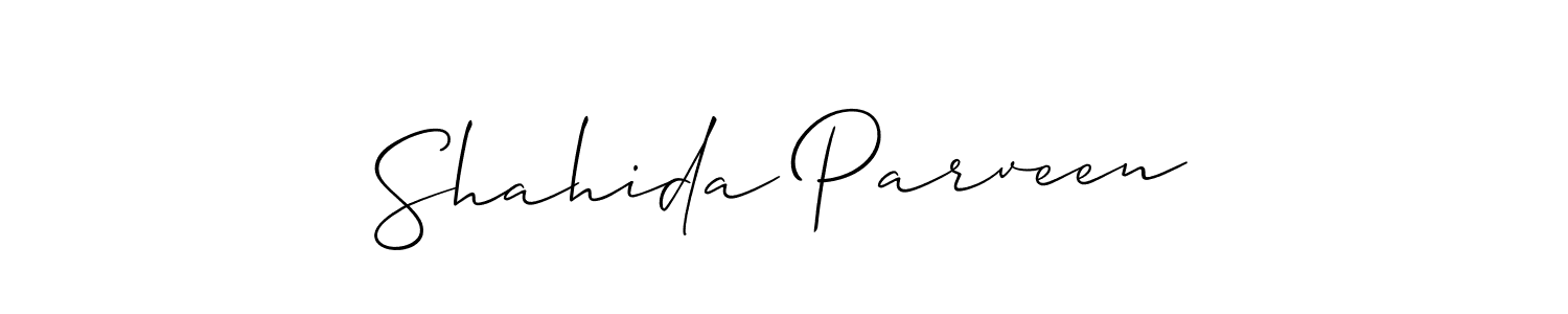 It looks lik you need a new signature style for name Shahida Parveen. Design unique handwritten (Allison_Script) signature with our free signature maker in just a few clicks. Shahida Parveen signature style 2 images and pictures png