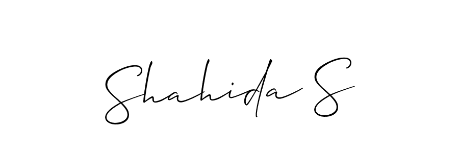 Once you've used our free online signature maker to create your best signature Allison_Script style, it's time to enjoy all of the benefits that Shahida S name signing documents. Shahida S signature style 2 images and pictures png