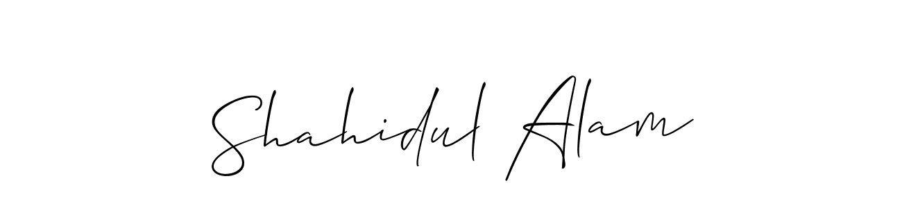 Design your own signature with our free online signature maker. With this signature software, you can create a handwritten (Allison_Script) signature for name Shahidul Alam. Shahidul Alam signature style 2 images and pictures png