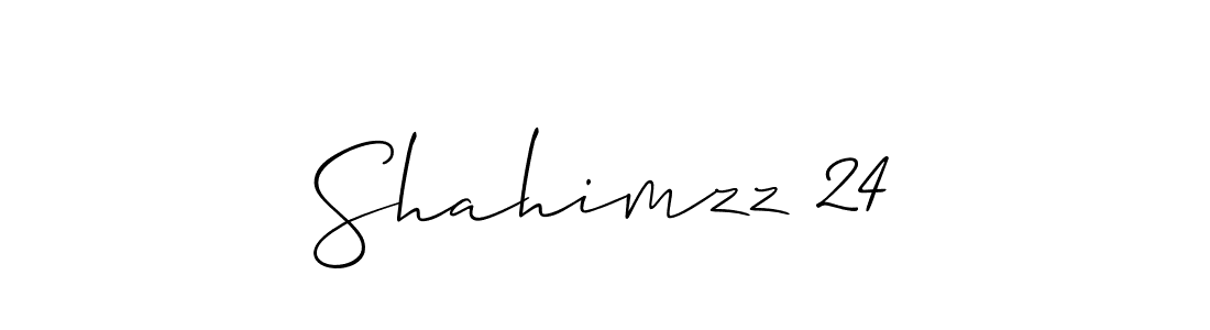 How to Draw Shahimzz 24 signature style? Allison_Script is a latest design signature styles for name Shahimzz 24. Shahimzz 24 signature style 2 images and pictures png