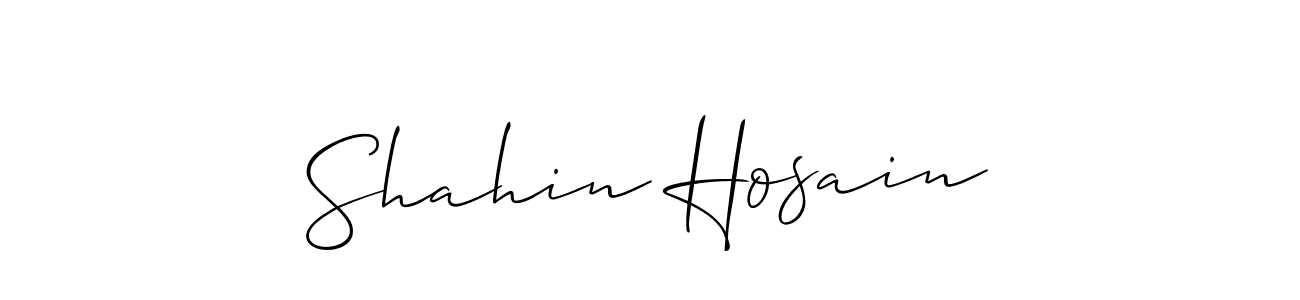 Similarly Allison_Script is the best handwritten signature design. Signature creator online .You can use it as an online autograph creator for name Shahin Hosain. Shahin Hosain signature style 2 images and pictures png