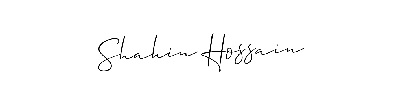 Also You can easily find your signature by using the search form. We will create Shahin Hossain name handwritten signature images for you free of cost using Allison_Script sign style. Shahin Hossain signature style 2 images and pictures png