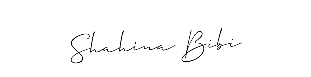 Also we have Shahina Bibi name is the best signature style. Create professional handwritten signature collection using Allison_Script autograph style. Shahina Bibi signature style 2 images and pictures png
