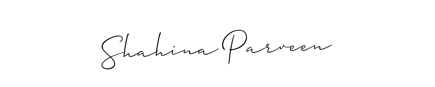 Also You can easily find your signature by using the search form. We will create Shahina Parveen name handwritten signature images for you free of cost using Allison_Script sign style. Shahina Parveen signature style 2 images and pictures png