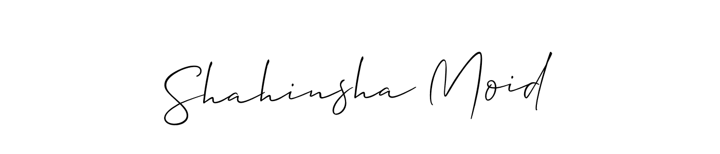 This is the best signature style for the Shahinsha Moid name. Also you like these signature font (Allison_Script). Mix name signature. Shahinsha Moid signature style 2 images and pictures png