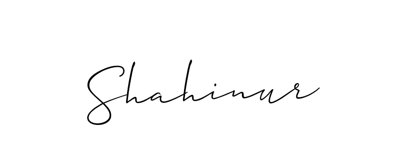 The best way (Allison_Script) to make a short signature is to pick only two or three words in your name. The name Shahinur include a total of six letters. For converting this name. Shahinur signature style 2 images and pictures png
