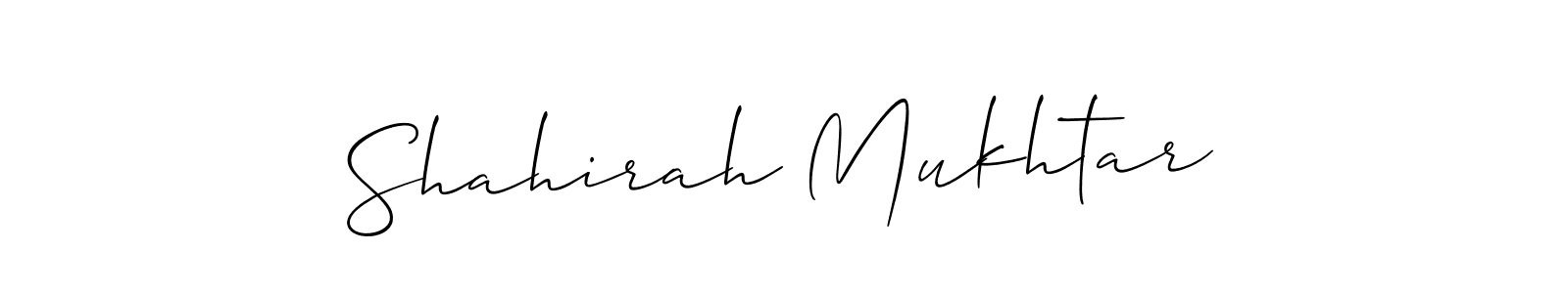 Shahirah Mukhtar stylish signature style. Best Handwritten Sign (Allison_Script) for my name. Handwritten Signature Collection Ideas for my name Shahirah Mukhtar. Shahirah Mukhtar signature style 2 images and pictures png