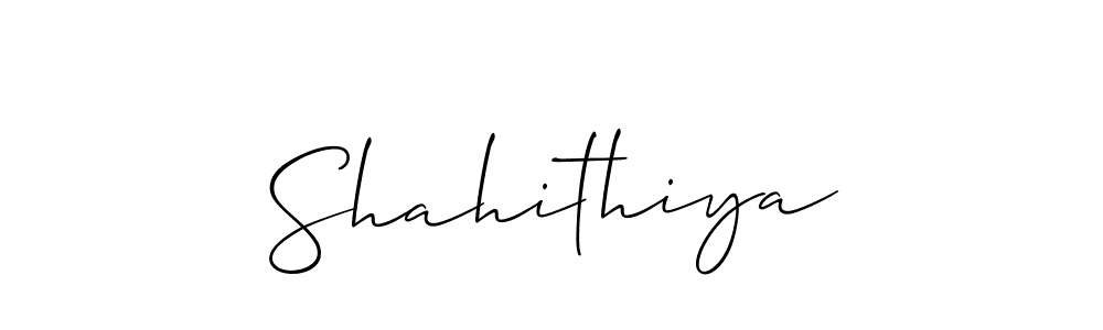 You should practise on your own different ways (Allison_Script) to write your name (Shahithiya) in signature. don't let someone else do it for you. Shahithiya signature style 2 images and pictures png