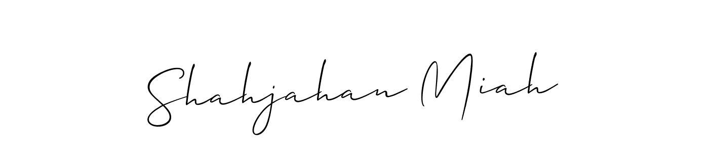 The best way (Allison_Script) to make a short signature is to pick only two or three words in your name. The name Shahjahan Miah include a total of six letters. For converting this name. Shahjahan Miah signature style 2 images and pictures png