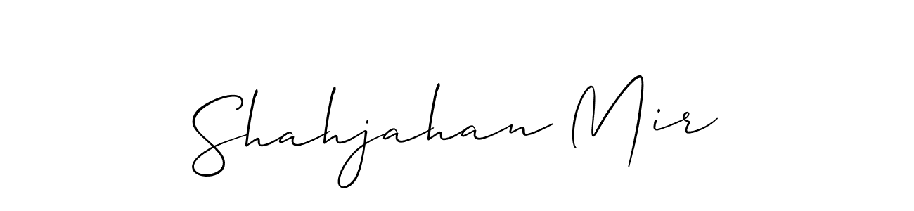 Also we have Shahjahan Mir name is the best signature style. Create professional handwritten signature collection using Allison_Script autograph style. Shahjahan Mir signature style 2 images and pictures png