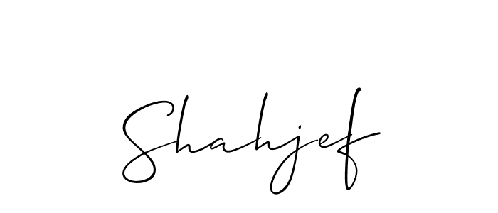 if you are searching for the best signature style for your name Shahjef. so please give up your signature search. here we have designed multiple signature styles  using Allison_Script. Shahjef signature style 2 images and pictures png