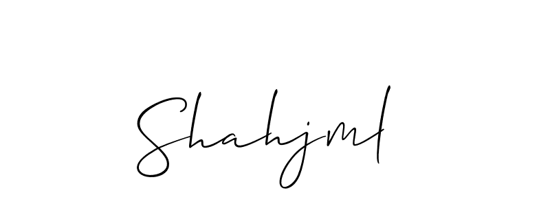 Also we have Shahjml  name is the best signature style. Create professional handwritten signature collection using Allison_Script autograph style. Shahjml  signature style 2 images and pictures png