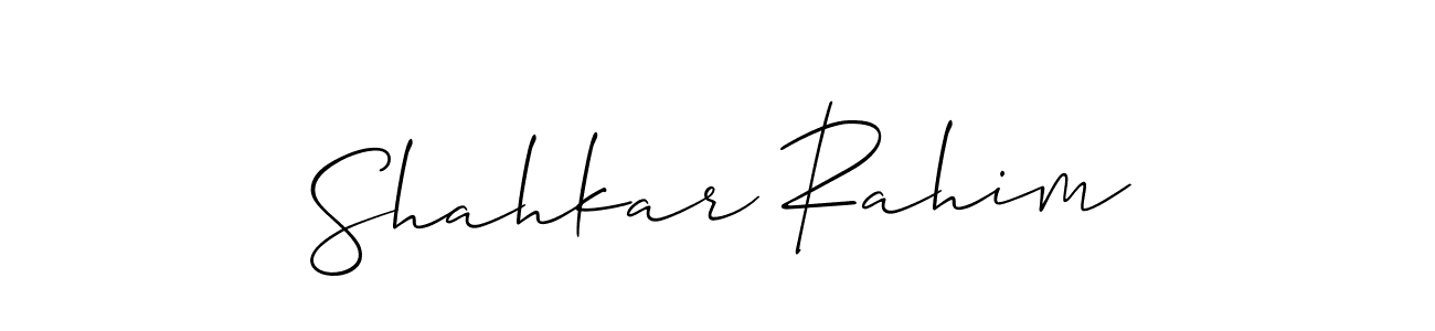 The best way (Allison_Script) to make a short signature is to pick only two or three words in your name. The name Shahkar Rahim include a total of six letters. For converting this name. Shahkar Rahim signature style 2 images and pictures png