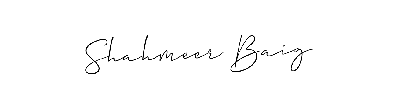 How to Draw Shahmeer Baig signature style? Allison_Script is a latest design signature styles for name Shahmeer Baig. Shahmeer Baig signature style 2 images and pictures png