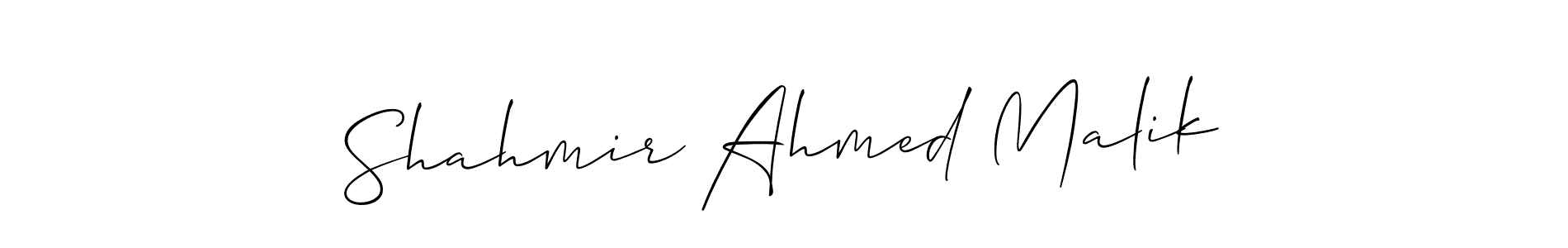 How to Draw Shahmir Ahmed Malik signature style? Allison_Script is a latest design signature styles for name Shahmir Ahmed Malik. Shahmir Ahmed Malik signature style 2 images and pictures png