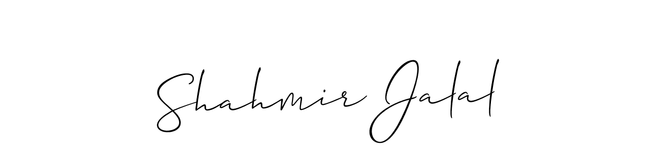 Make a short Shahmir Jalal signature style. Manage your documents anywhere anytime using Allison_Script. Create and add eSignatures, submit forms, share and send files easily. Shahmir Jalal signature style 2 images and pictures png