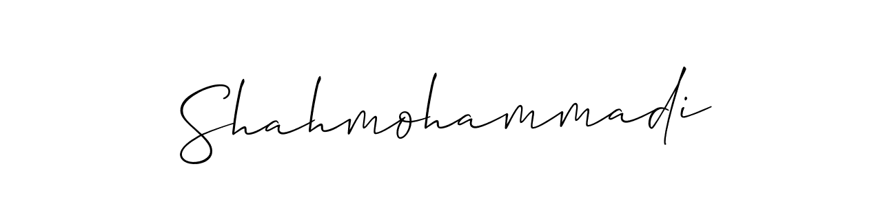 Shahmohammadi stylish signature style. Best Handwritten Sign (Allison_Script) for my name. Handwritten Signature Collection Ideas for my name Shahmohammadi. Shahmohammadi signature style 2 images and pictures png