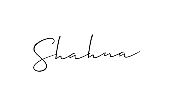 Best and Professional Signature Style for Shahna. Allison_Script Best Signature Style Collection. Shahna signature style 2 images and pictures png
