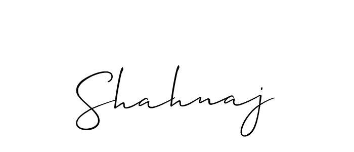 Design your own signature with our free online signature maker. With this signature software, you can create a handwritten (Allison_Script) signature for name Shahnaj. Shahnaj signature style 2 images and pictures png