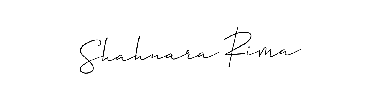 Also You can easily find your signature by using the search form. We will create Shahnara Rima name handwritten signature images for you free of cost using Allison_Script sign style. Shahnara Rima signature style 2 images and pictures png