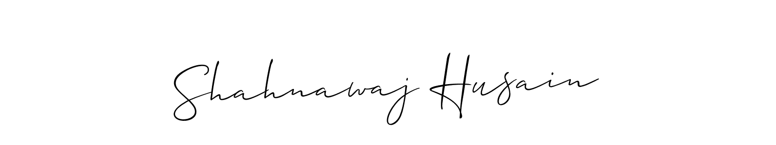 Create a beautiful signature design for name Shahnawaj Husain. With this signature (Allison_Script) fonts, you can make a handwritten signature for free. Shahnawaj Husain signature style 2 images and pictures png