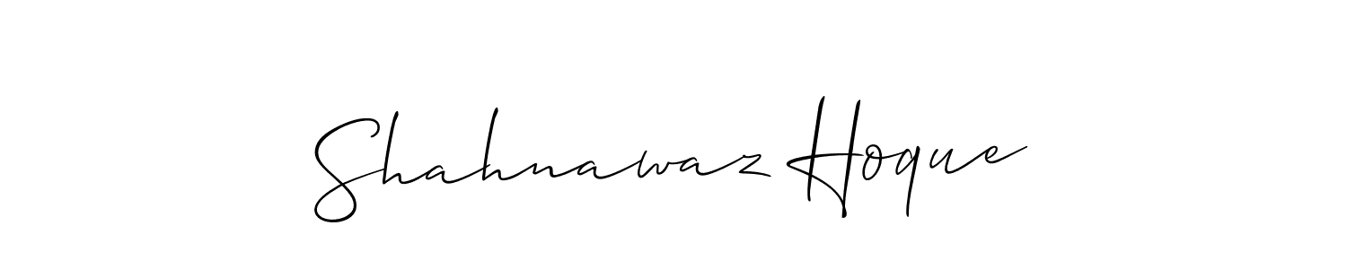 How to make Shahnawaz Hoque signature? Allison_Script is a professional autograph style. Create handwritten signature for Shahnawaz Hoque name. Shahnawaz Hoque signature style 2 images and pictures png