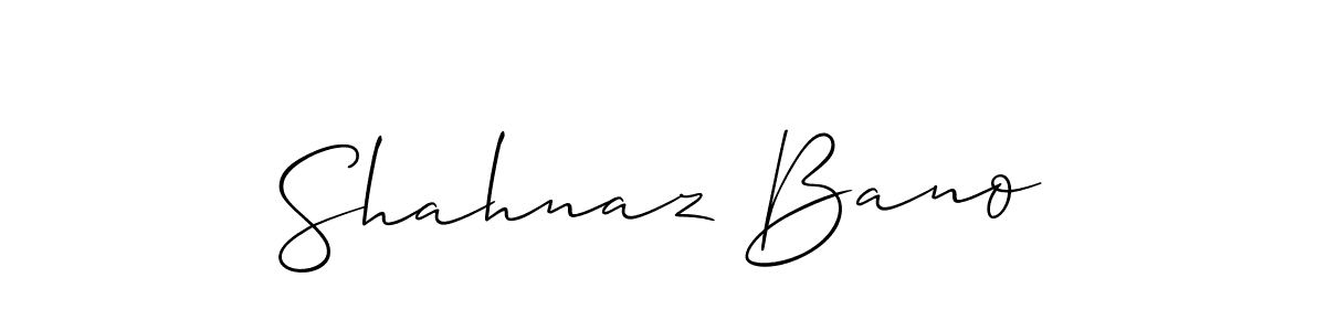 Use a signature maker to create a handwritten signature online. With this signature software, you can design (Allison_Script) your own signature for name Shahnaz Bano. Shahnaz Bano signature style 2 images and pictures png