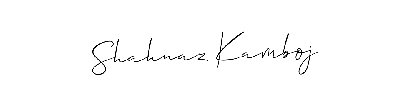 This is the best signature style for the Shahnaz Kamboj name. Also you like these signature font (Allison_Script). Mix name signature. Shahnaz Kamboj signature style 2 images and pictures png