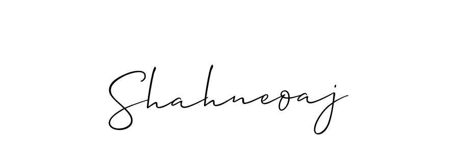 How to Draw Shahneoaj signature style? Allison_Script is a latest design signature styles for name Shahneoaj. Shahneoaj signature style 2 images and pictures png