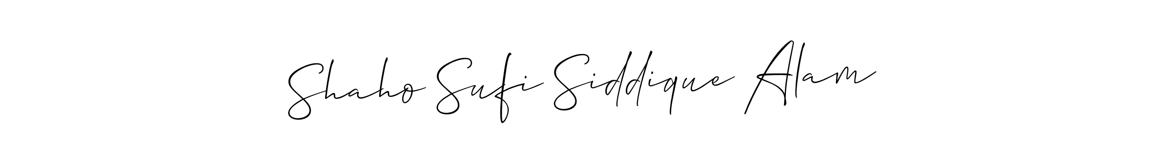 Use a signature maker to create a handwritten signature online. With this signature software, you can design (Allison_Script) your own signature for name Shaho Sufi Siddique Alam. Shaho Sufi Siddique Alam signature style 2 images and pictures png