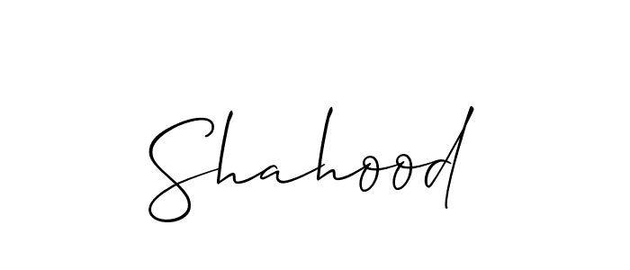 Also we have Shahood name is the best signature style. Create professional handwritten signature collection using Allison_Script autograph style. Shahood signature style 2 images and pictures png