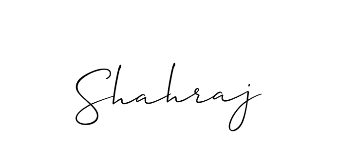 Design your own signature with our free online signature maker. With this signature software, you can create a handwritten (Allison_Script) signature for name Shahraj. Shahraj signature style 2 images and pictures png