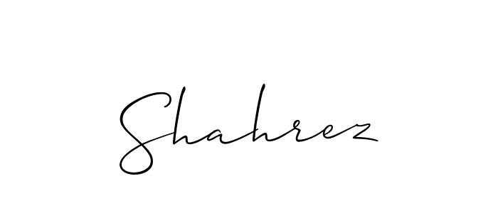 Make a short Shahrez signature style. Manage your documents anywhere anytime using Allison_Script. Create and add eSignatures, submit forms, share and send files easily. Shahrez signature style 2 images and pictures png