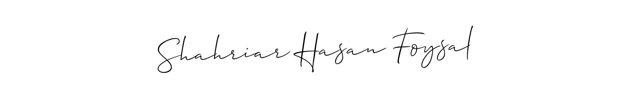 if you are searching for the best signature style for your name Shahriar Hasan Foysal. so please give up your signature search. here we have designed multiple signature styles  using Allison_Script. Shahriar Hasan Foysal signature style 2 images and pictures png