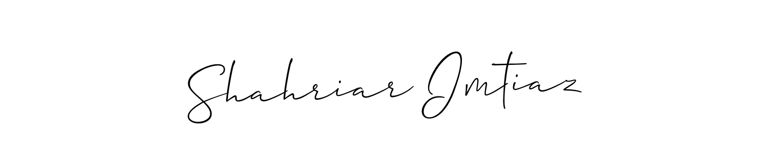 Also You can easily find your signature by using the search form. We will create Shahriar Imtiaz name handwritten signature images for you free of cost using Allison_Script sign style. Shahriar Imtiaz signature style 2 images and pictures png