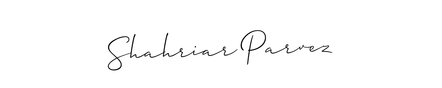 This is the best signature style for the Shahriar Parvez name. Also you like these signature font (Allison_Script). Mix name signature. Shahriar Parvez signature style 2 images and pictures png